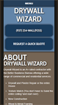 Mobile Screenshot of drywallwizard.com